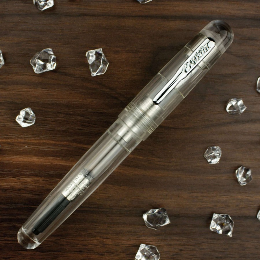 Fountain Pens * | Conklin All American Eyedropper Fountain Pen, Clear Demonstrator, Jowo Nib