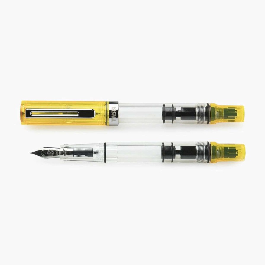 Fountain Pens * | Twsbi Eco Transparent Yellow Fountain Pen