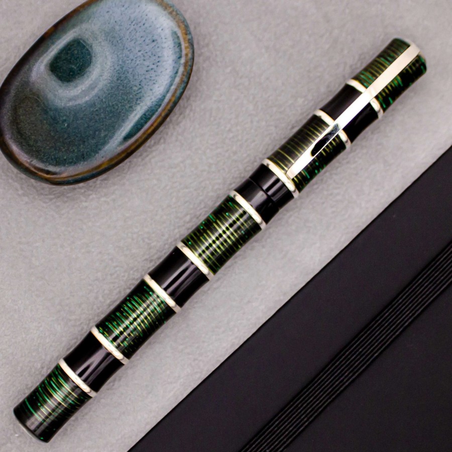 Fountain Pens * | Visconti Limited Edition Asia Bamboo Fountain Pen, Green