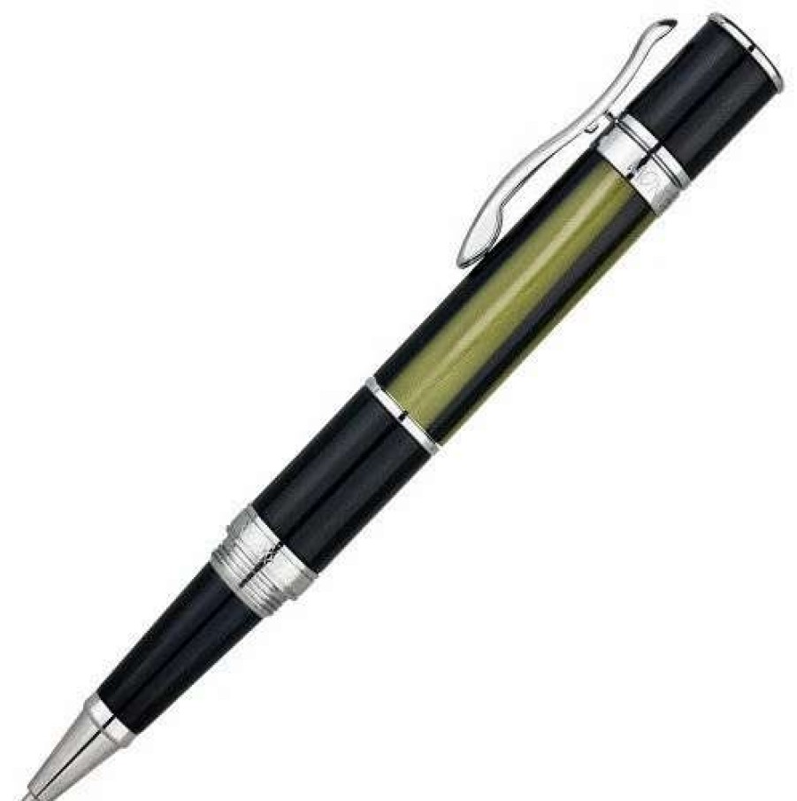 Rollerball Pens * | Monteverde Mini Jewelria Rollerball Pen Green Stripe