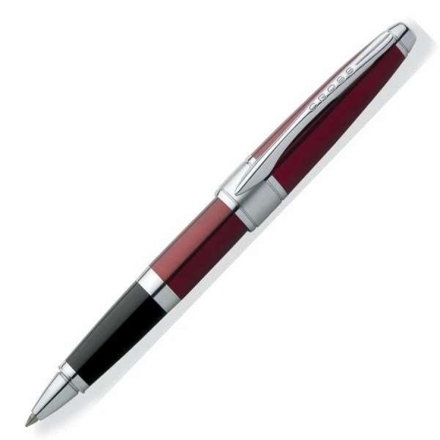 Rollerball Pens * | Cross Cross Apogee Rollerball Pen, Titan Red Lacquer, New, #At0125-3