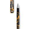 Rollerball Pens * | Tibaldi N60 Amber Yellow Resin Rollerball Pen, Palladium Trim