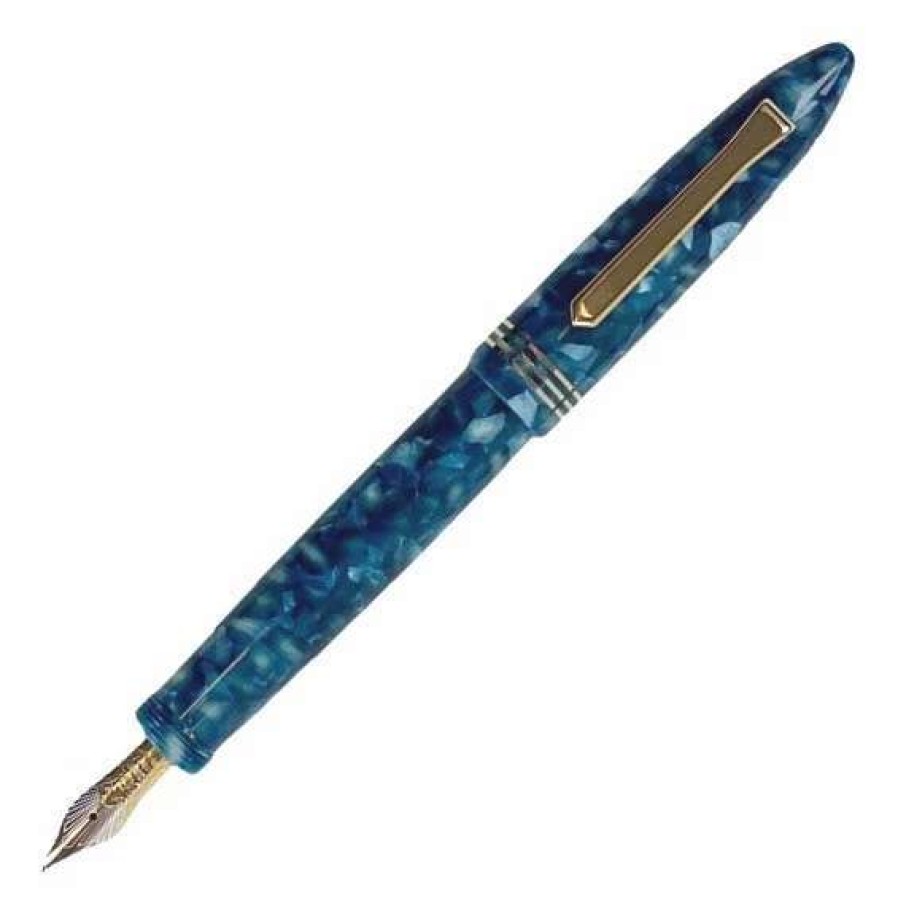 Fountain Pens * | Tibaldi Bononia Limited Edition Vintage Mer Du Nord Fountain Pen