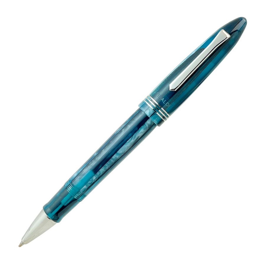 Rollerball Pens * | Tibaldi Bononia Bora Bora Rollerball Pen, Palladium Trim