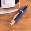 Fountain Pens * | Pilot Vanishing Point Retractable Fountain Pen, Blue & Gold