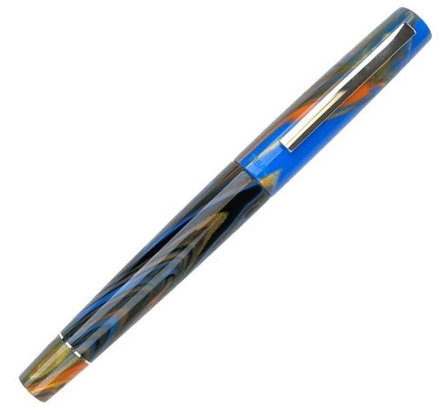 Rollerball Pens * | Tibaldi Infrangibile Peacock Blue Rollerball Pen