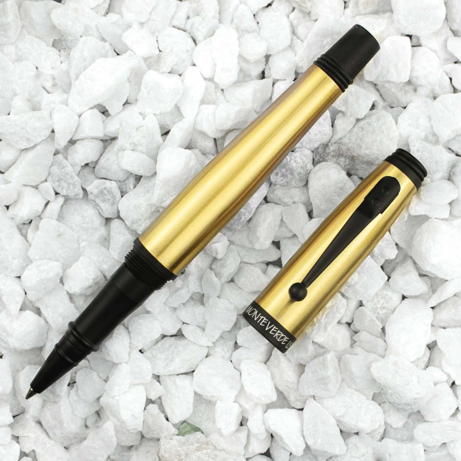 Rollerball Pens * | Monteverde Invincia Rollerball Pen, Brass