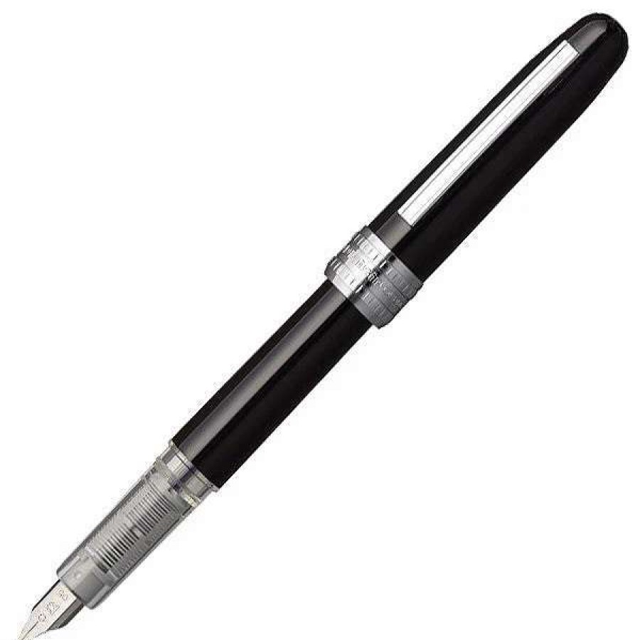 Fountain Pens * | Platinum Plaisir Fountain Pen, Black Lacquer