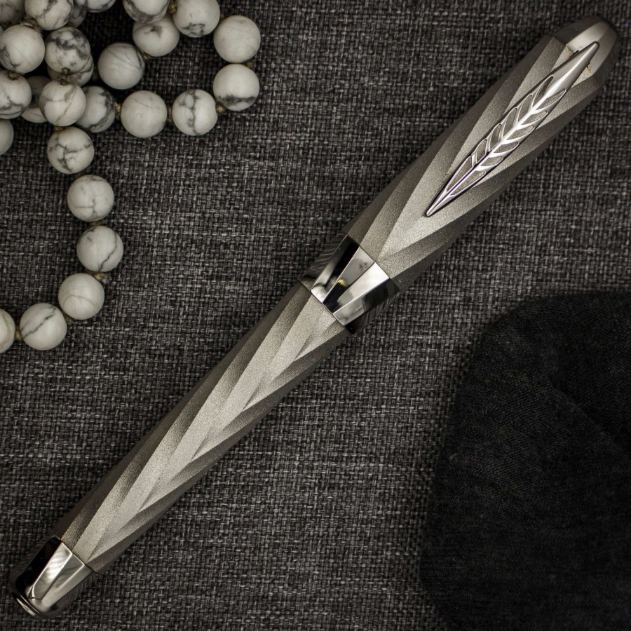 Rollerball Pens * | Pineider Jewelers Matrix Limited Edition Sterling Silver Rollerball Pen, Palladium Plated