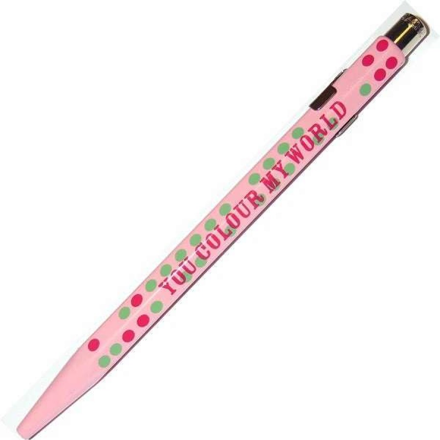 Ballpoint Pens * | Caran D'Ache 849 Ballpoint Pen You Colour My World, Pink