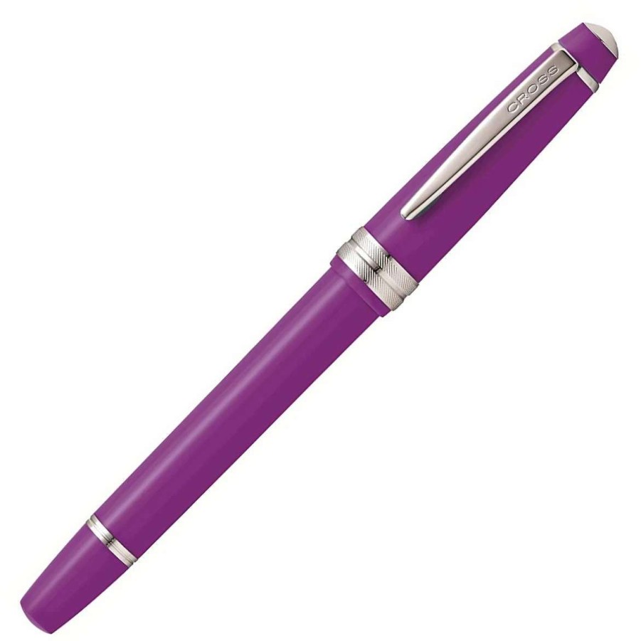 Rollerball Pens * | Cross Cross Bailey Light Rollerball Pen, Purple & Chrome