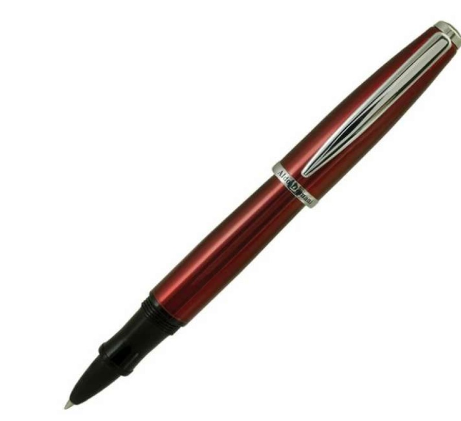 Rollerball Pens * | Monteverde Aldo Domani Red Lacquer Rollerball Pen