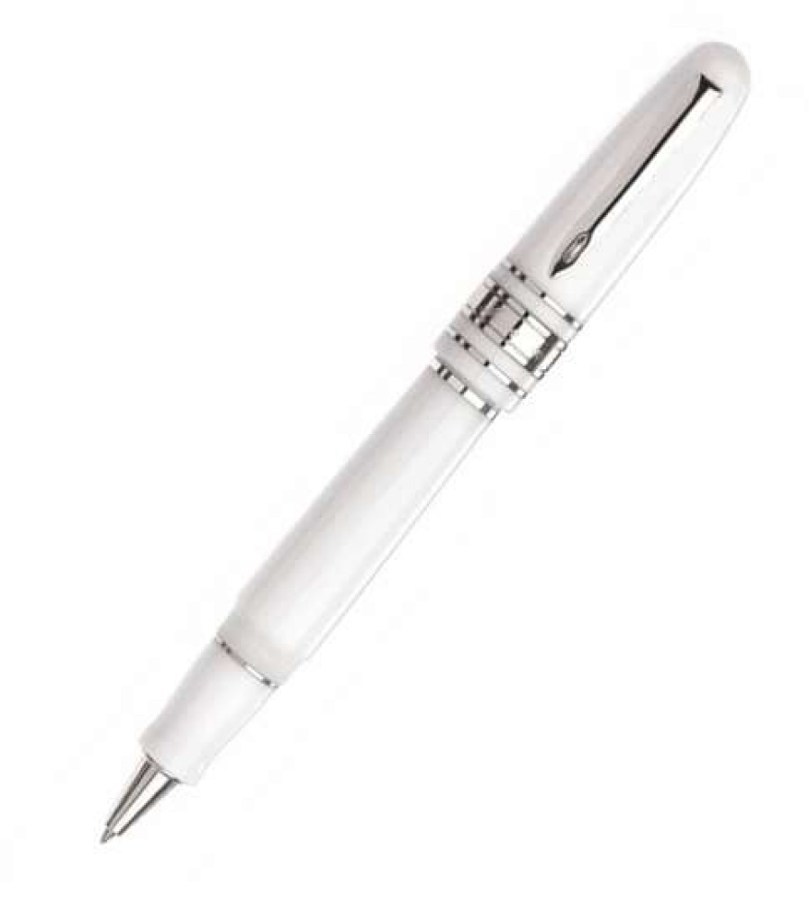 Rollerball Pens * | Marlen Class White Rollerball Pen