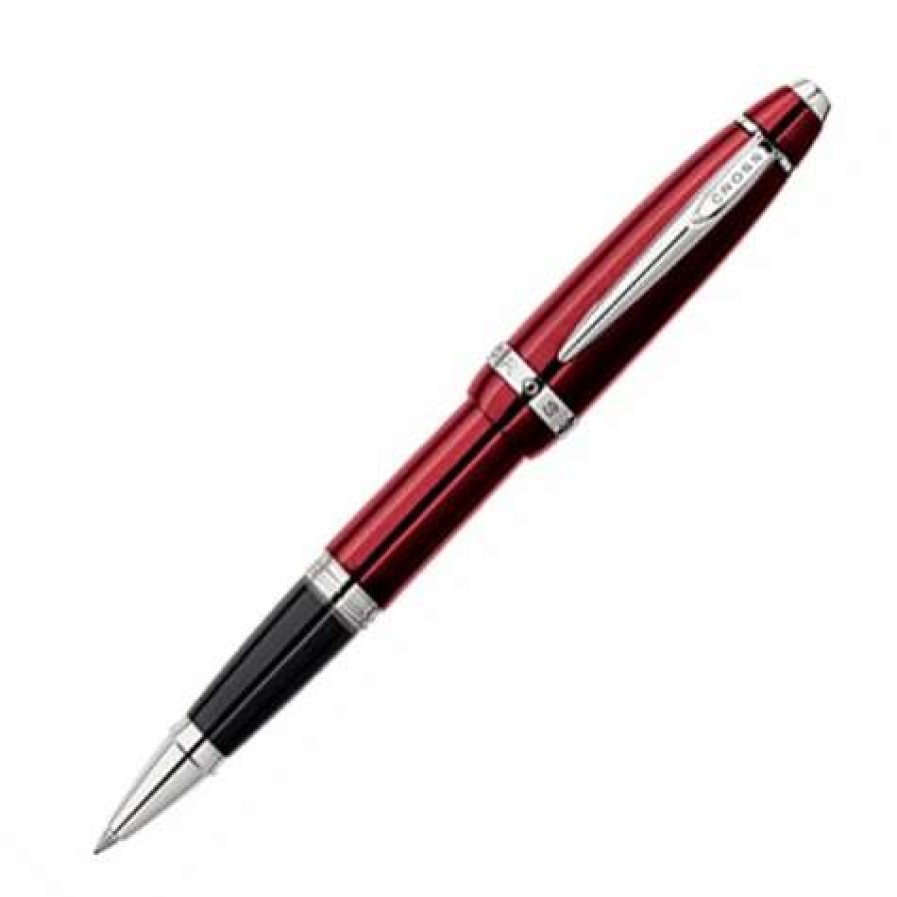 Rollerball Pens * | Cross Cross Affinity Crimson Red Rollerball Pen, Brand New, #At0425-2