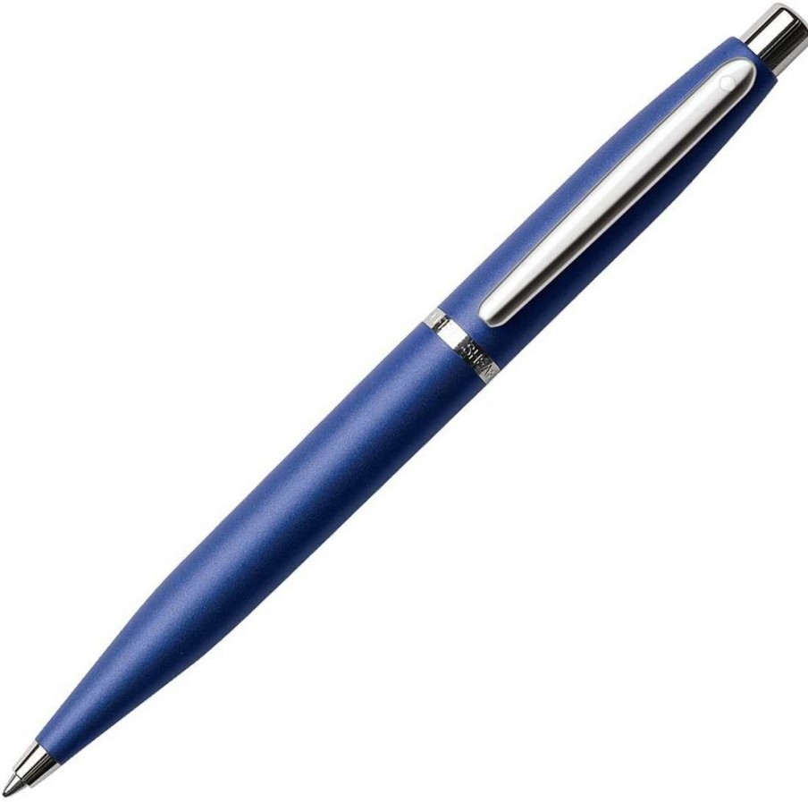 Ballpoint Pens * | Sheaffer Vfm Ballpoint Pen, Blue & Chrome